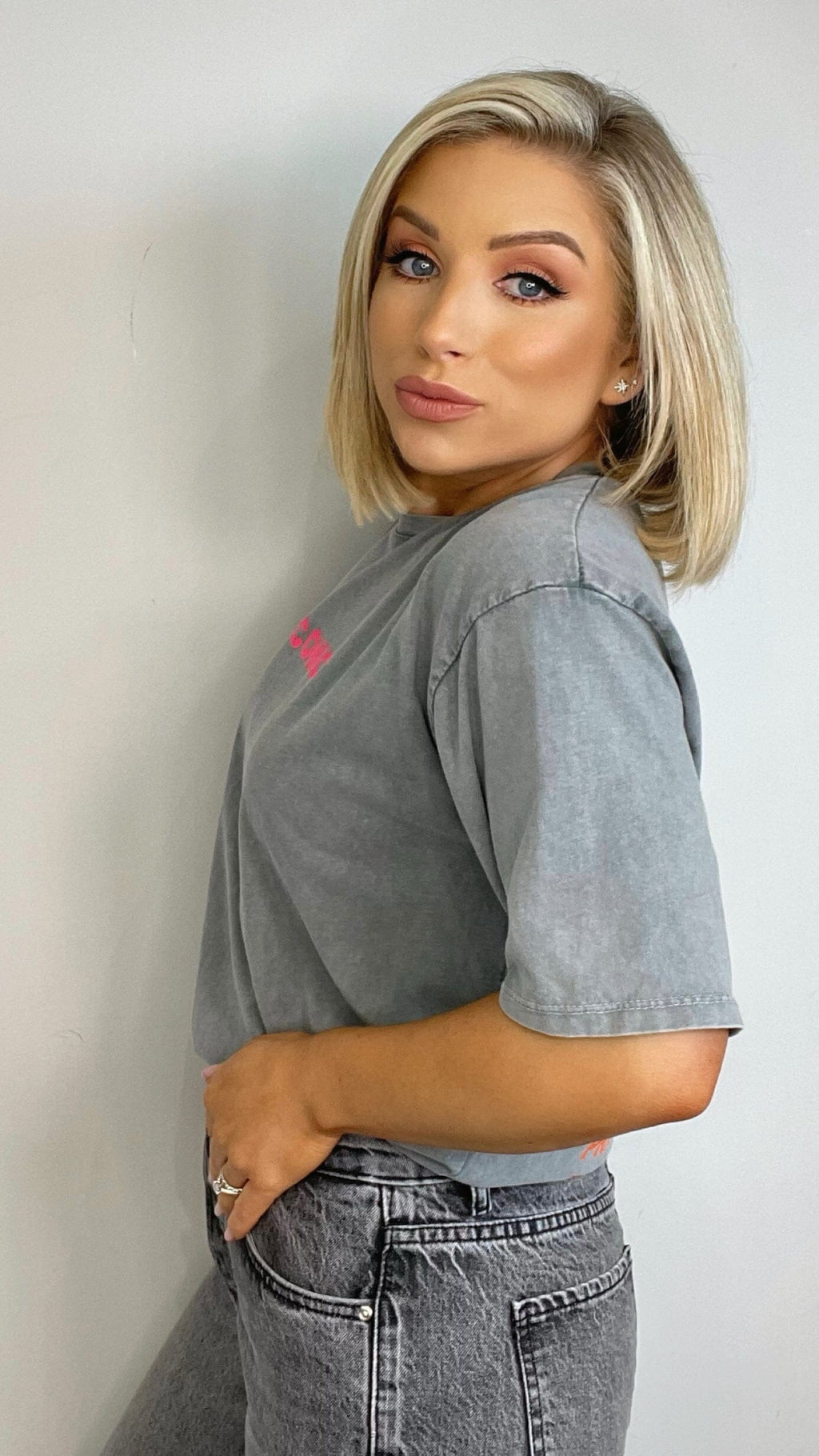 ICONIC FLUO T-SHIRT - VINTAGE GREY Coco Boutique 