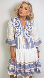 RAILAY COTTON DRESS - BLUE Dresses Coco Boutique 