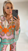 MAUI SILKY PRINT TOP Tops & Jumpers Coco Boutique 