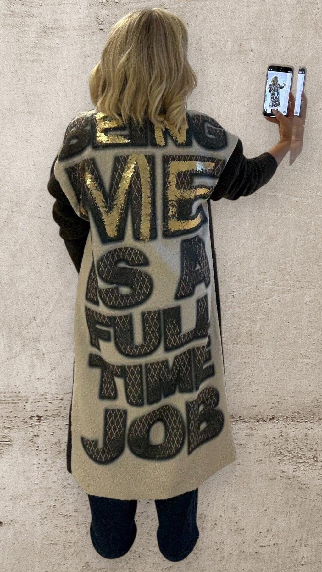 ‘BEING ME’ CHOCO COAT Coats & Blazers Goldie S