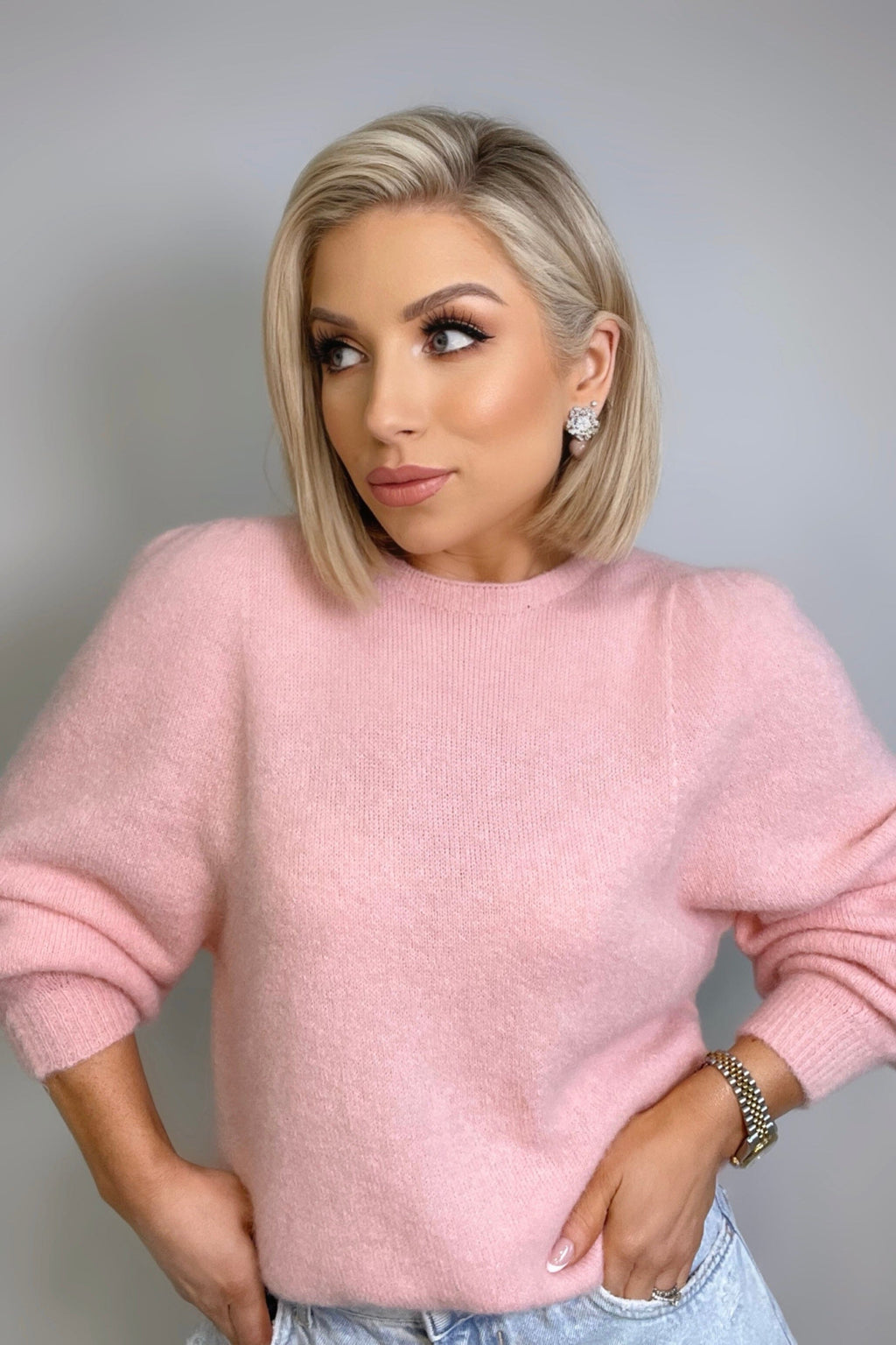 PETRA SUPER SOFT SWEATER - BABY PINK** Coco Boutique 