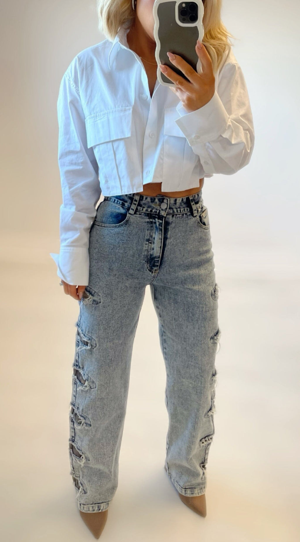 KELLI STONE WASH & CAMO JEANS Coco Boutique