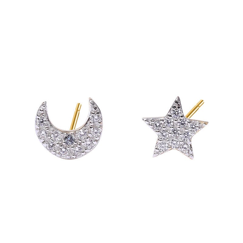 MOON STAR STUD EARRINGS – Coco Boutique