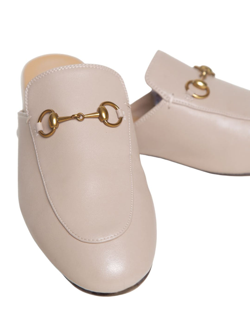 THE LEATHER SLIDER IN PERFECT NUDE Shoes & Slippers Privè - Slider 