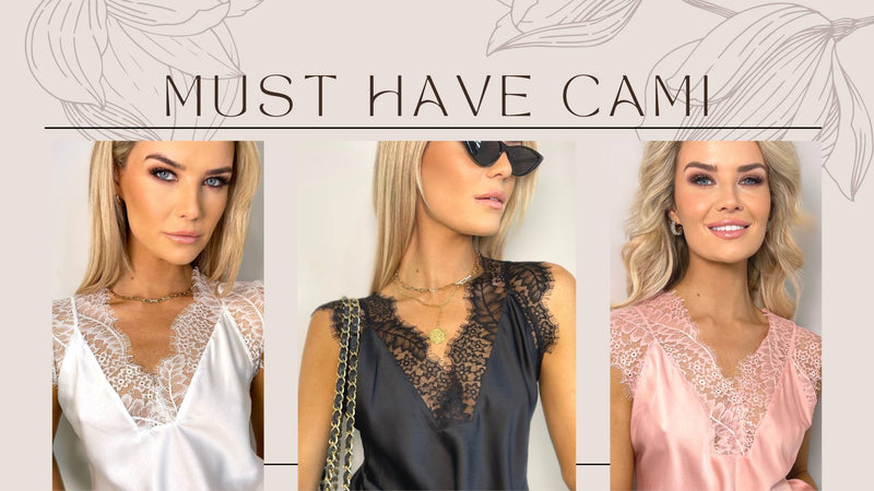 OUR MUST HAVE LACE CAMI!