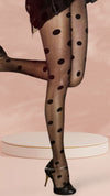 POLKA DOT POP TIGHTS - BLACK Alana 