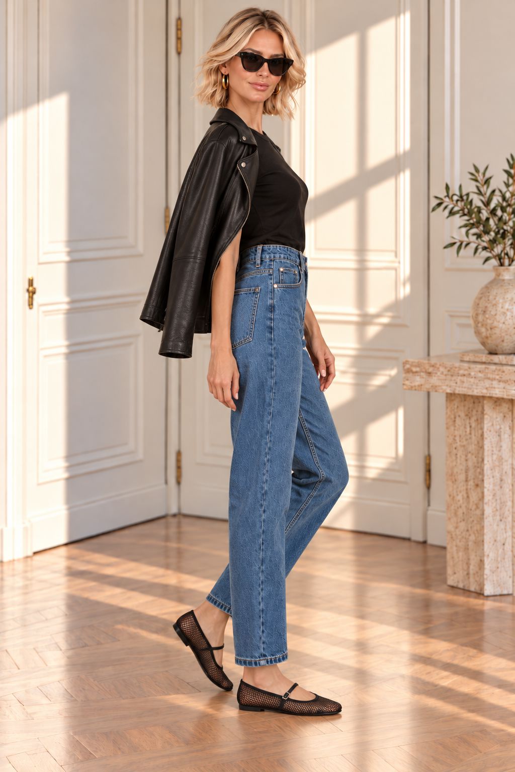 THE MAYA MID WASH BARREL JEANS Bottoms, Jeans & Skirts Orayan 