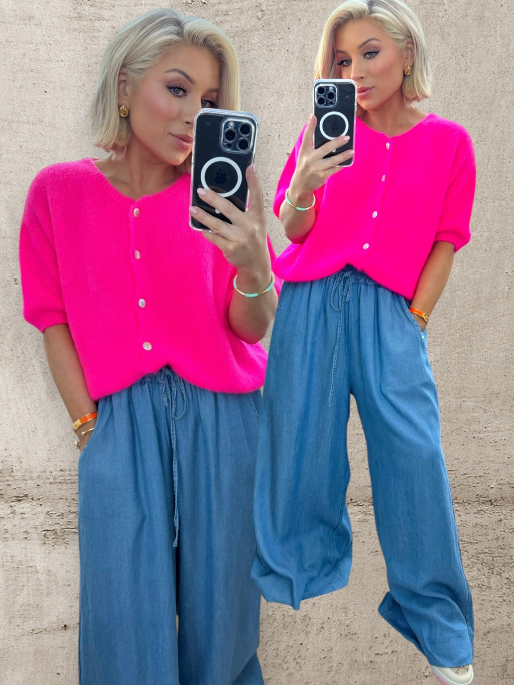 HOT PINK HAZE KNIT Tops & Jumpers CG Luxe 
