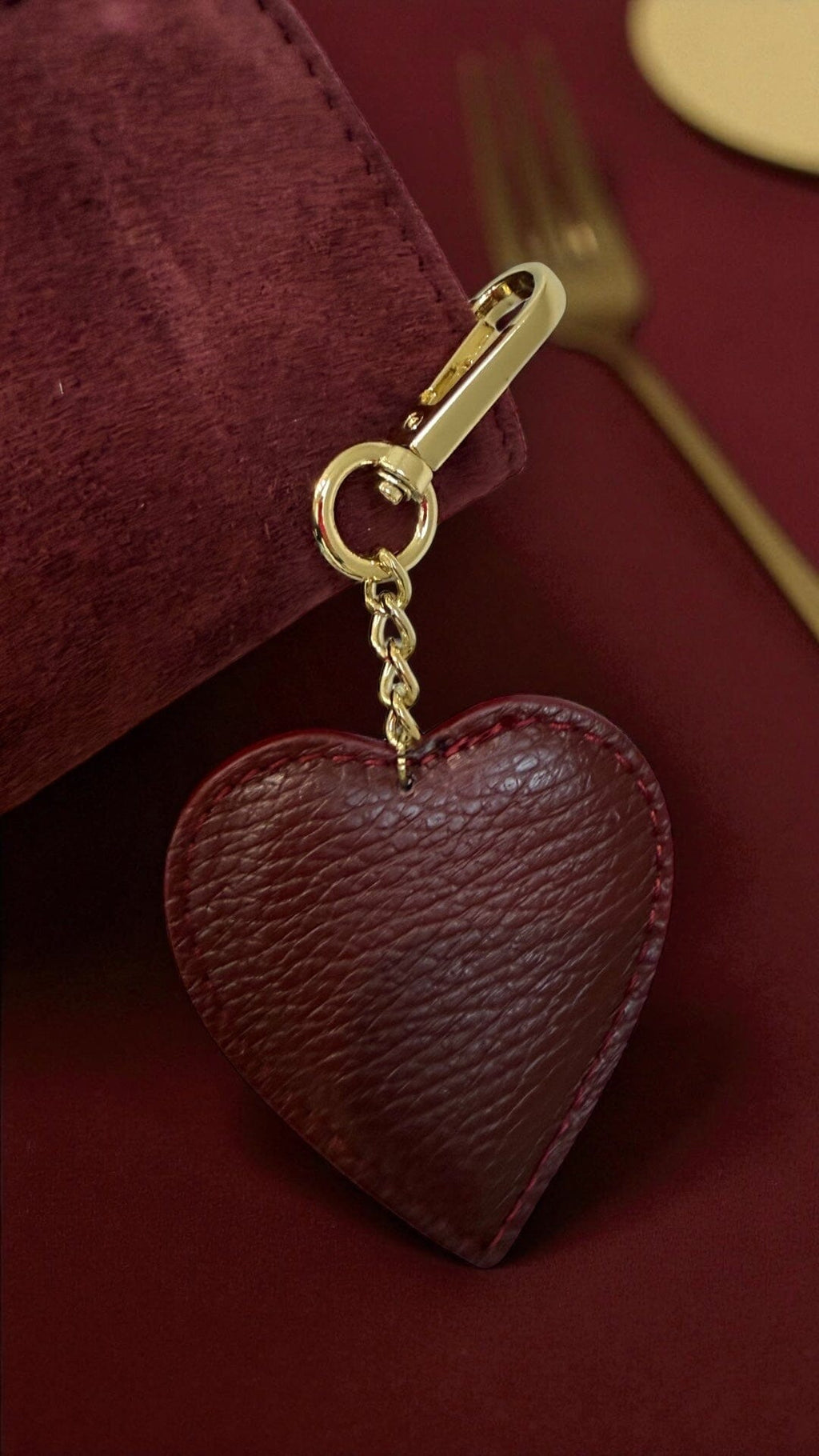 THE AMOUR LEATHER HEART CHAIN Jewellery & Accessories Coco Accessories 