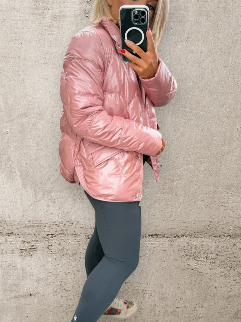 THE CELESTE PUFFER - PINK PEARL Coats & Blazers Goldie S 