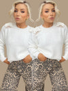 NINA LEOPARD PRINT WIDE LEGS PANTS Bottoms, Jeans & Skirts Coco Boutique 