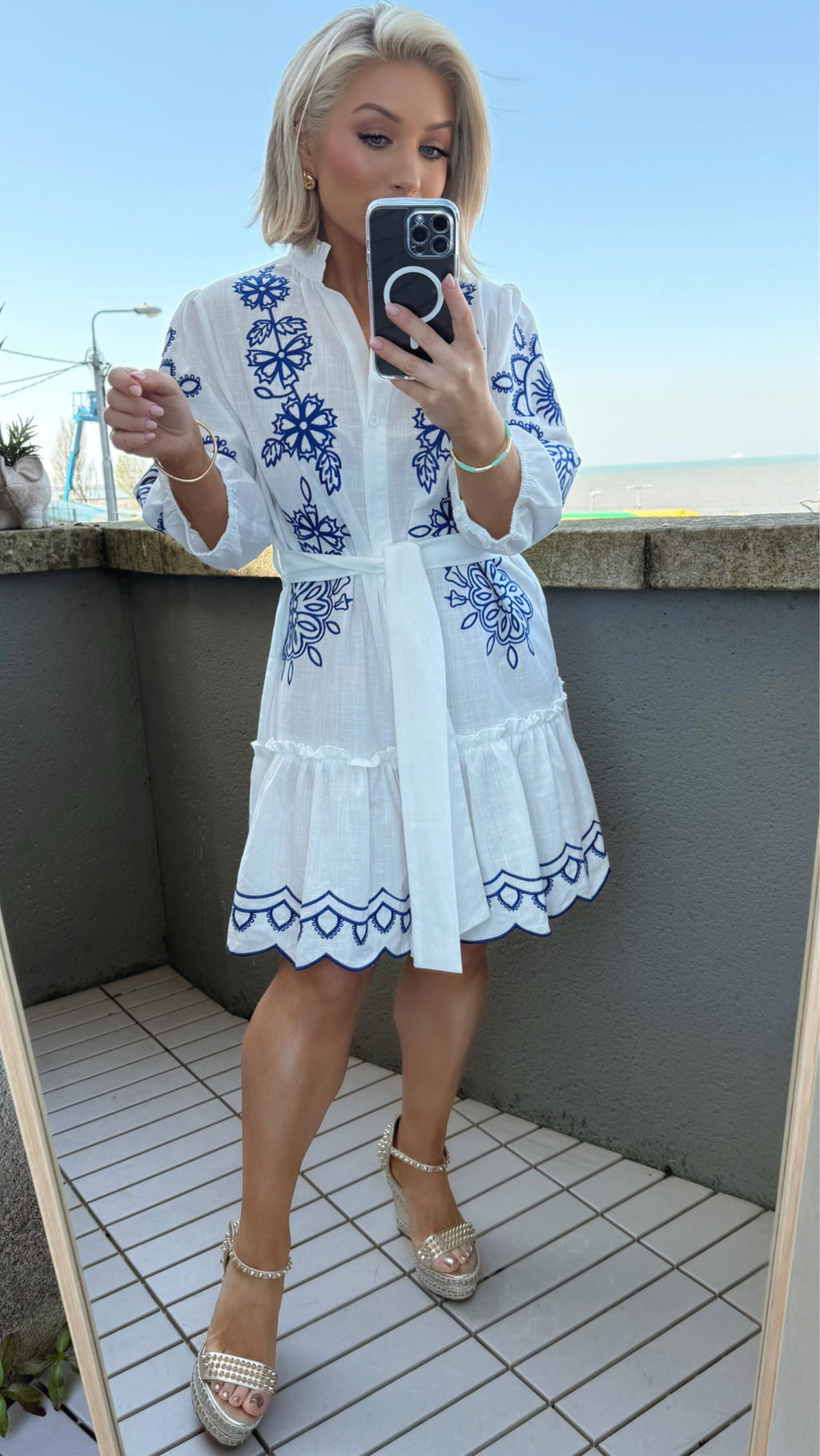 SANTORINI BREEZE SHIRT DRESS Dresses Noeline 