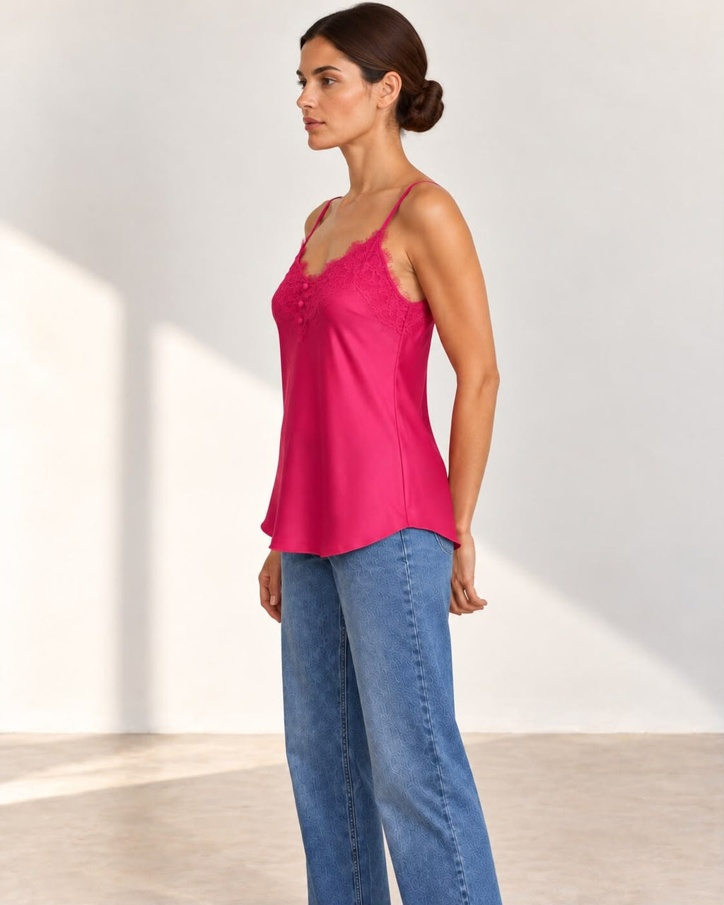 THE POPPY LACE CAMI - FUCSHIA Camisoles Fizzi 