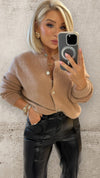 THE DAHLIA CARDI - CARAMEL Knitwear Neline 