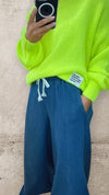 GLOW MODE SWEATER - NEON YELLOW Tops & Jumpers Coco Boutique 