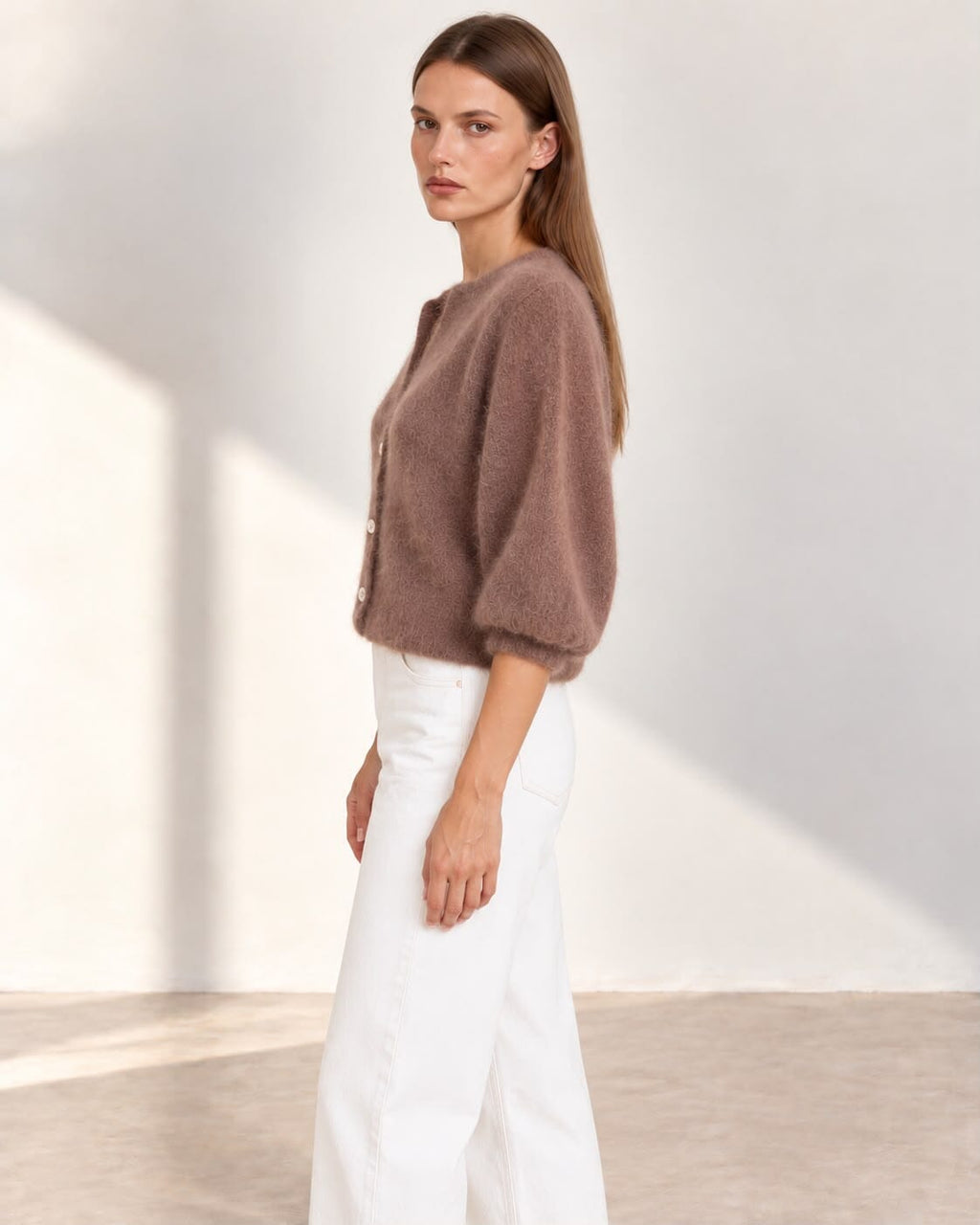 THE SUNDAE CLOUD CARDIGAN - TAUPE Knitwear Nias 