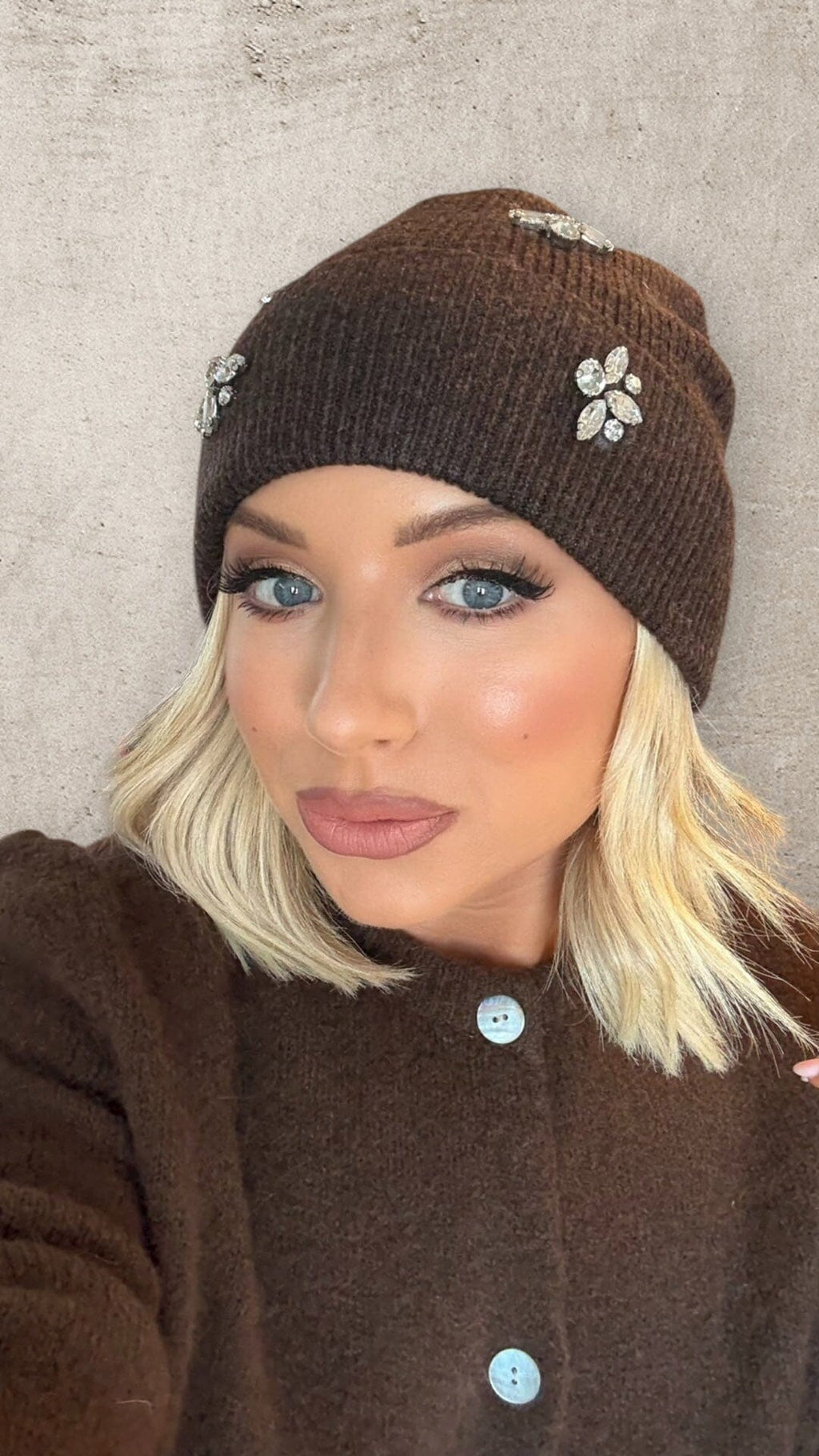 ARLENE BROWN CRYSTAL BEANIE Jewellery & Accessories Agnes 