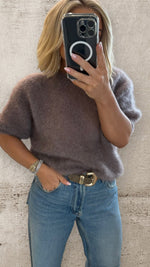 WHISPER MOHAIR JUMPER - CHOCOLATE Knitwear Neline 