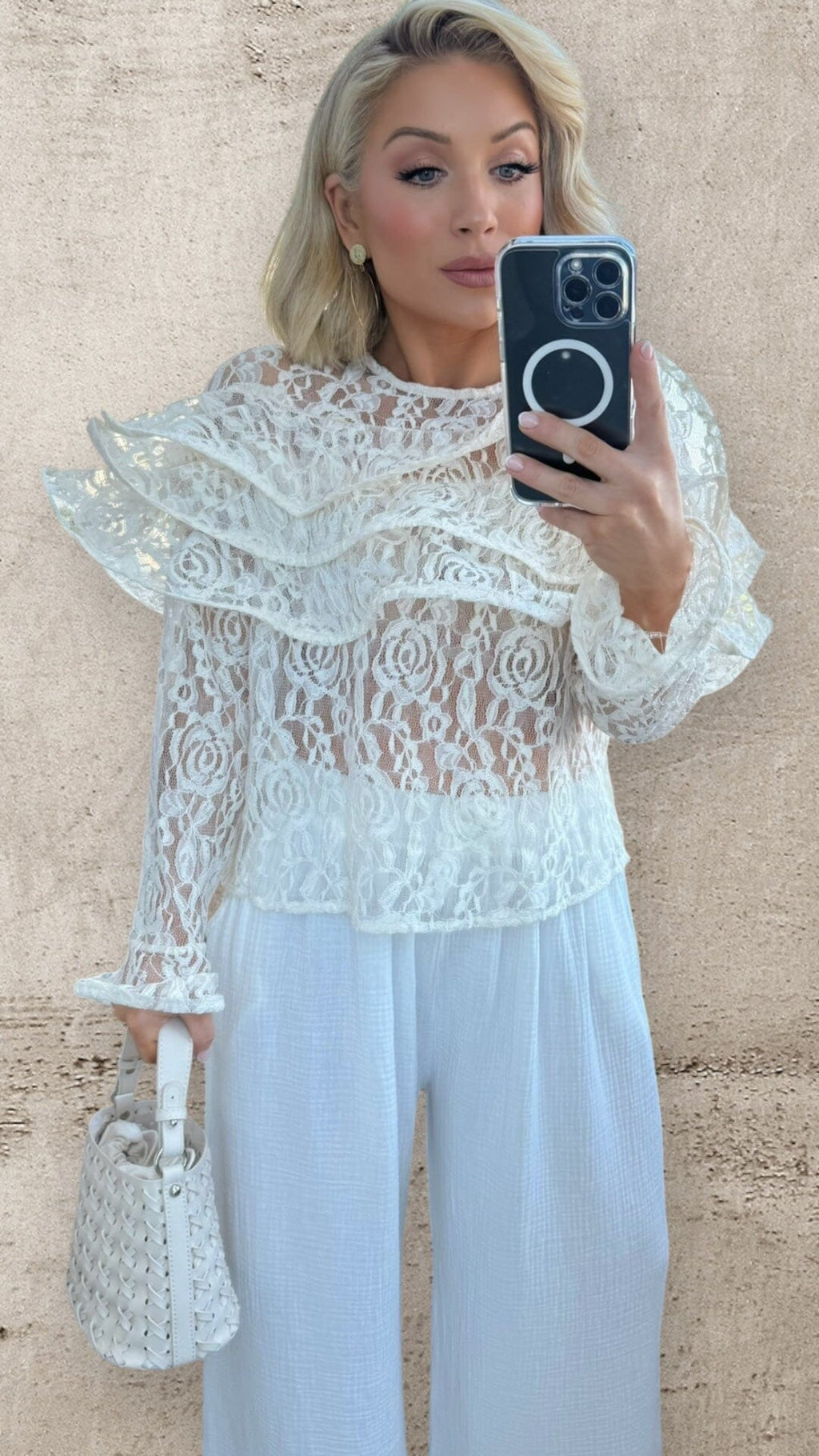 THE ARABELLA LACE BLOUSE Tops & Jumpers CG Luxe 