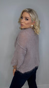 THE OPULENCE MOHAIR KNIT - TAUPE Knitwear Mayeli 