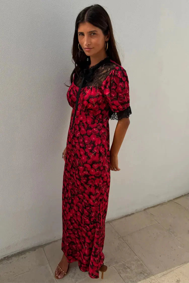 THE LYLA CHERRY DRESS Dresses APRICOT 