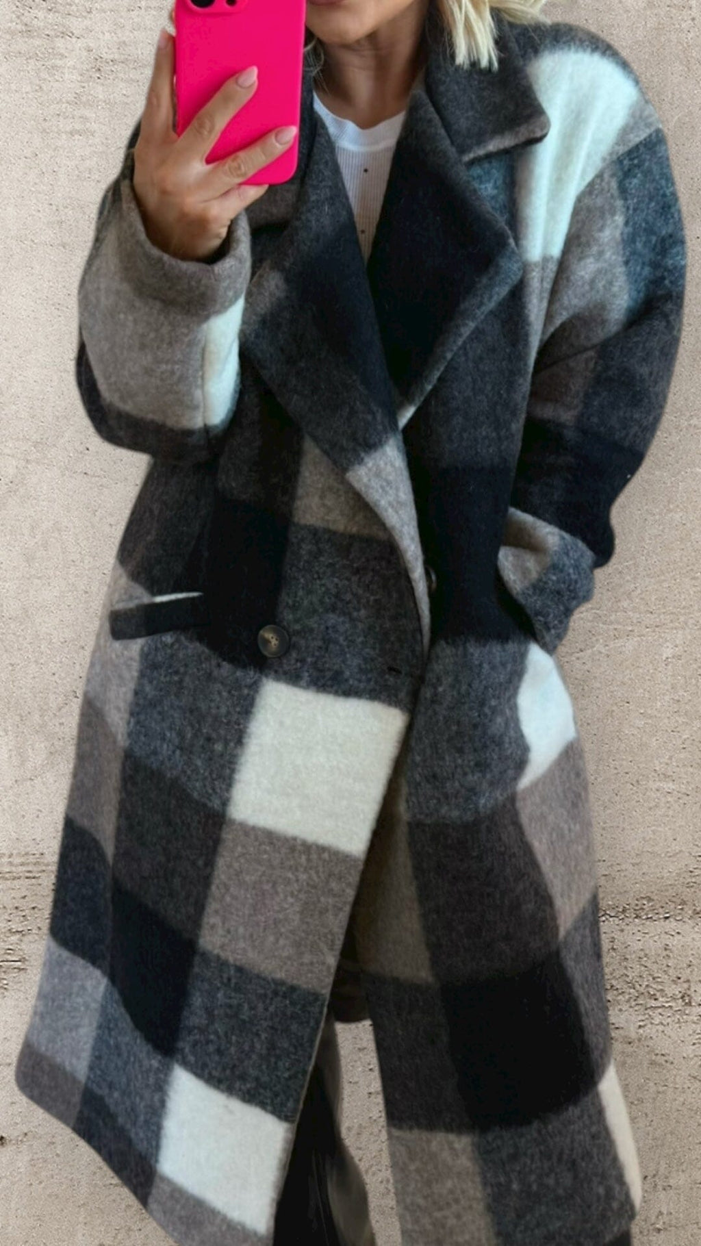 THE VALENCIA COAT - BLACK/CREAM Coats & Blazers Neline 