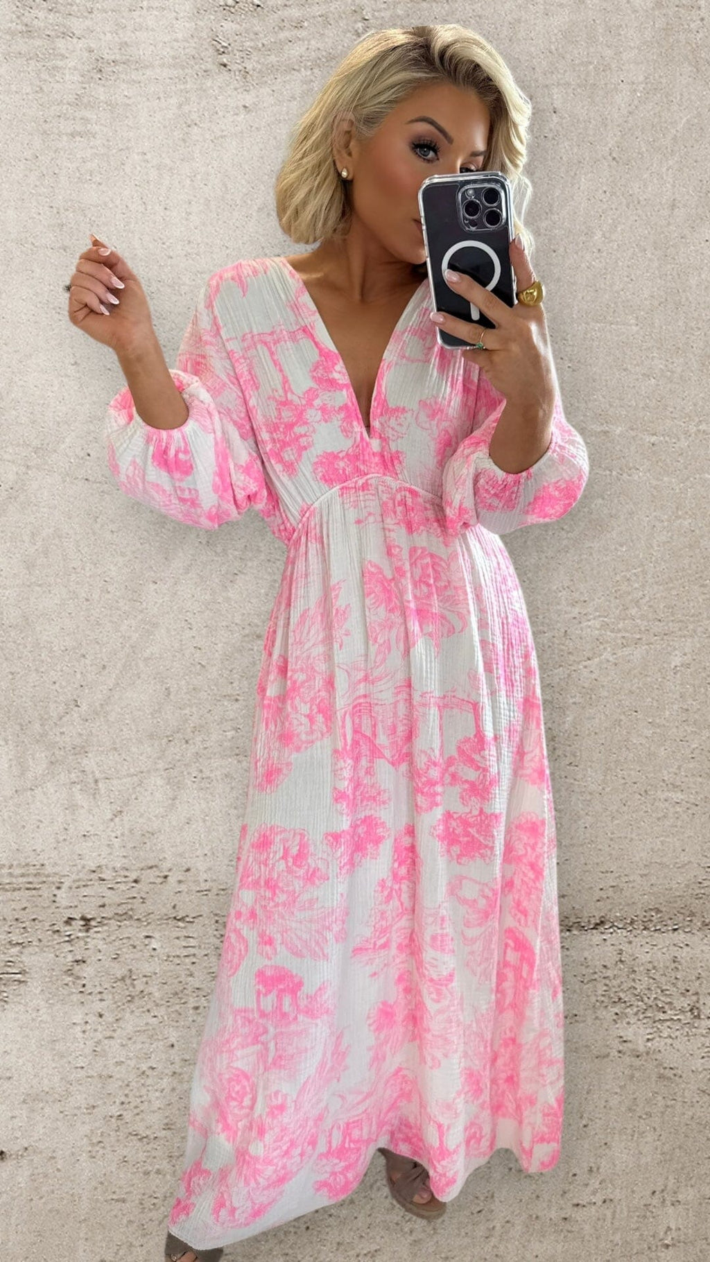 THE WILLOW DRESS - FLUO PINK Dresses Coco Boutique 