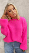 THE NEON DREAM KNIT - PINK Knitwear Gigi Lu 