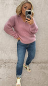THE AMARA MOHAIR KNIT - ROSE Knitwear Neline 
