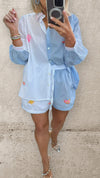 THE SORRENTO CO-ORD - BLUE Dresses Coco Boutique 