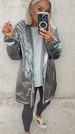 THE LUMI RAINCOAT - METALLIC SILVER Coats & Blazers Goldie S 