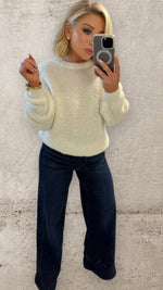 THE AMELIE BOUCLÉ KNIT - CREAM Knitwear Neline 