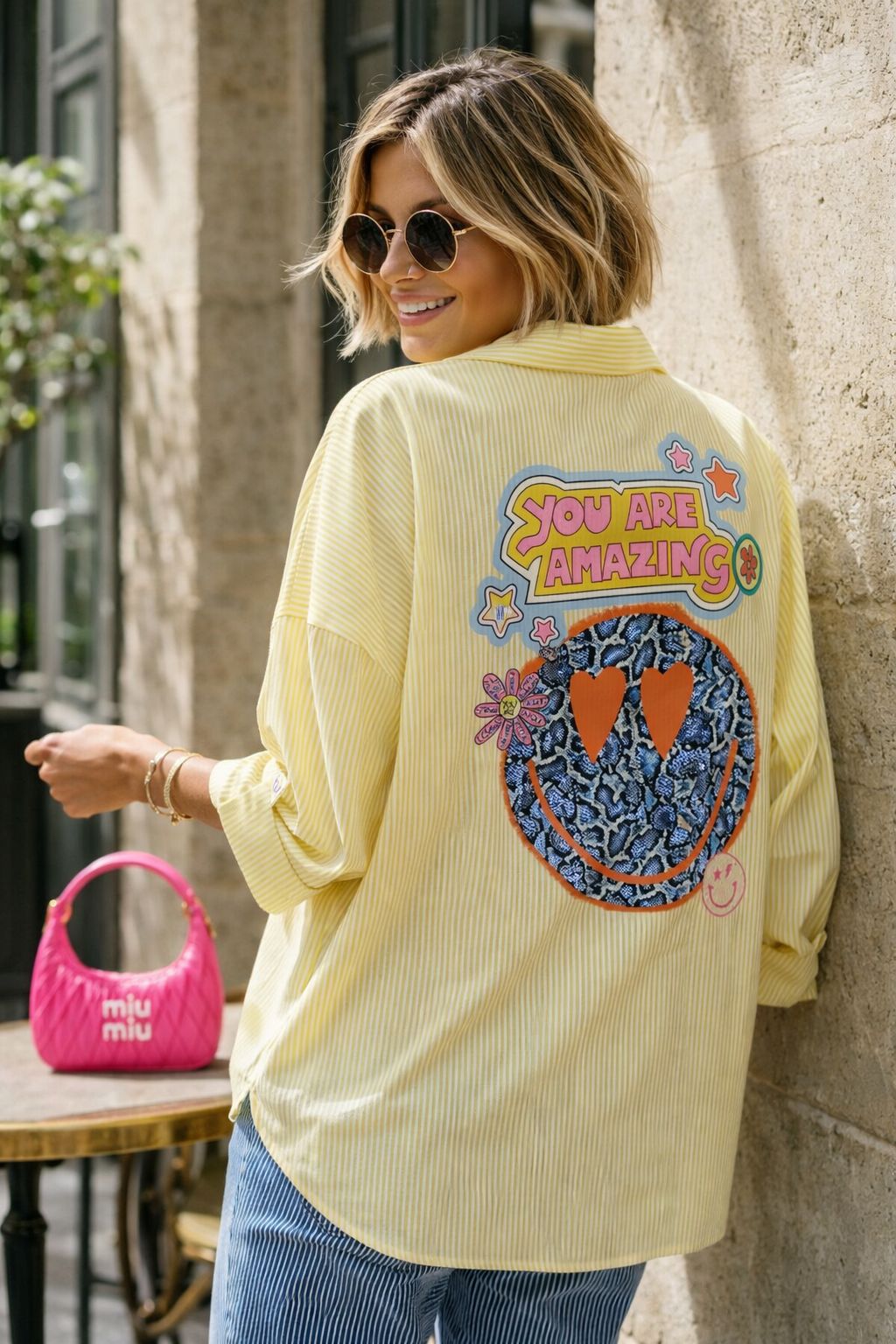 GOOD VIBES SHIRT - LEMON Coats & Blazers Avril Vin 