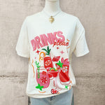 DRINKS PLEASE T-SHIRT Tops & Jumpers Coco Boutique 