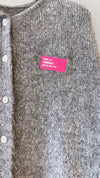 THE NEON MUSE CARDI - GREY Knitwear Vent de Fleur 