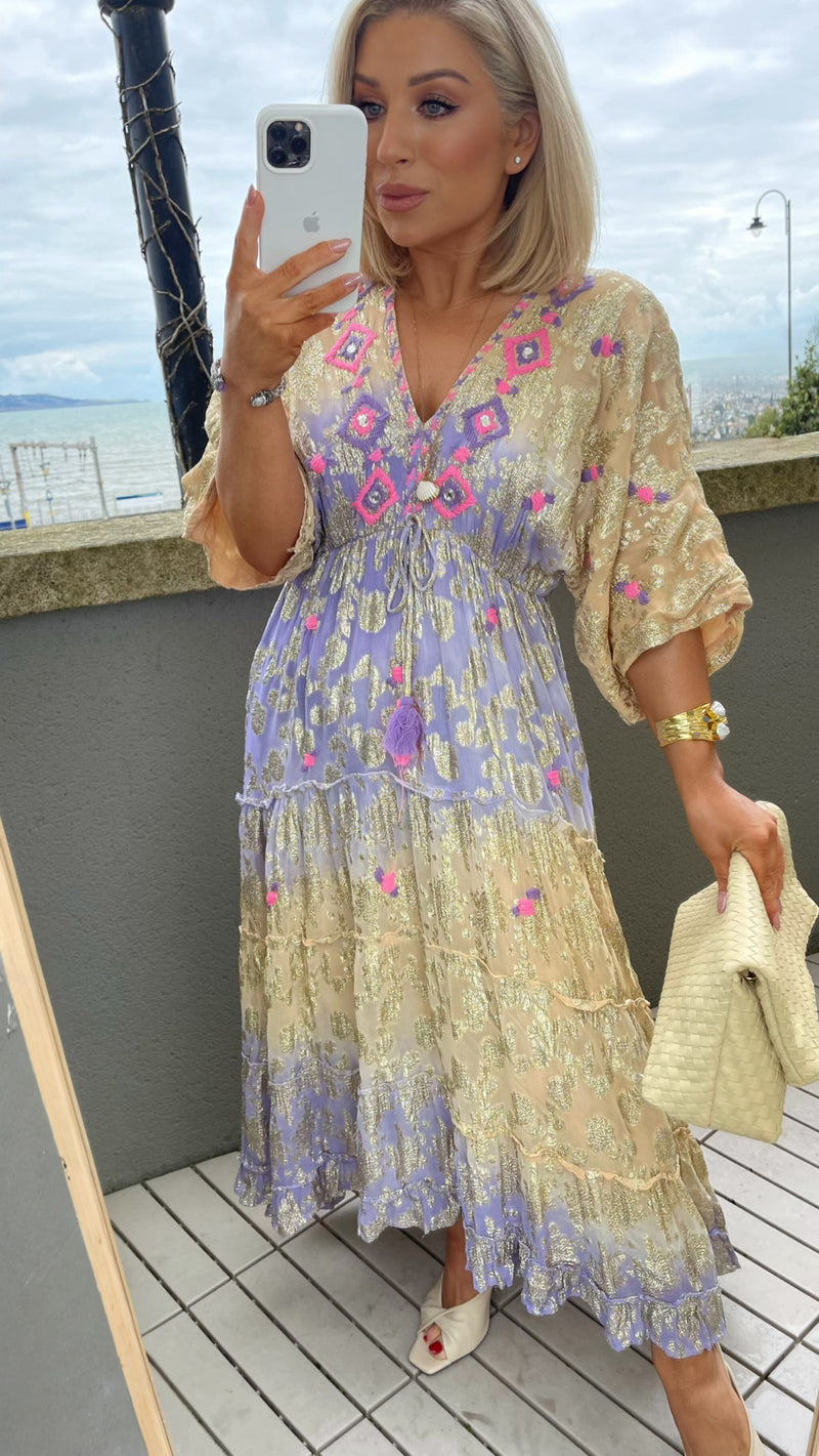 SERENITY SUMMER BRODERIE DRESS - MULTICOLOUR Dresses Orlinn 
