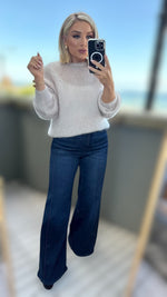 THE AMARA MOHAIR LUXURY KNIT - BEIGE Knitwear Gigi Lu 