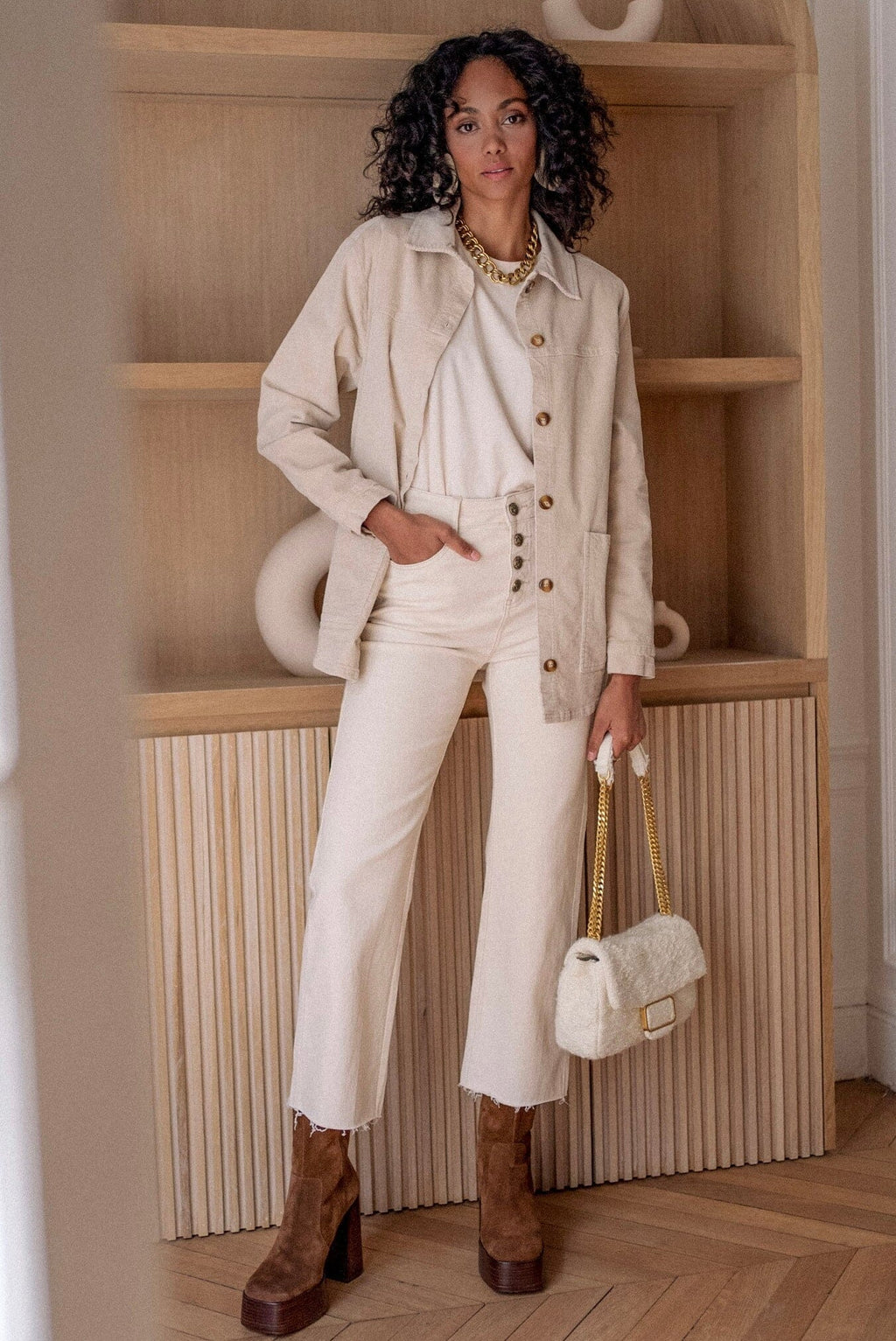 DIANA STRAIGHT LEG JEANS - NATURAL ORAIJE 