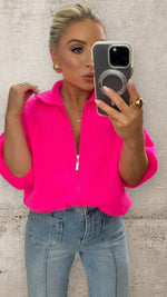 THE ELECTRIC SWEATER - NEON PINK Knitwear Gigi Lu 