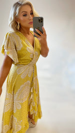 CRETE WATERFALL DRESS - YELLOW Dresses Coco Boutique 