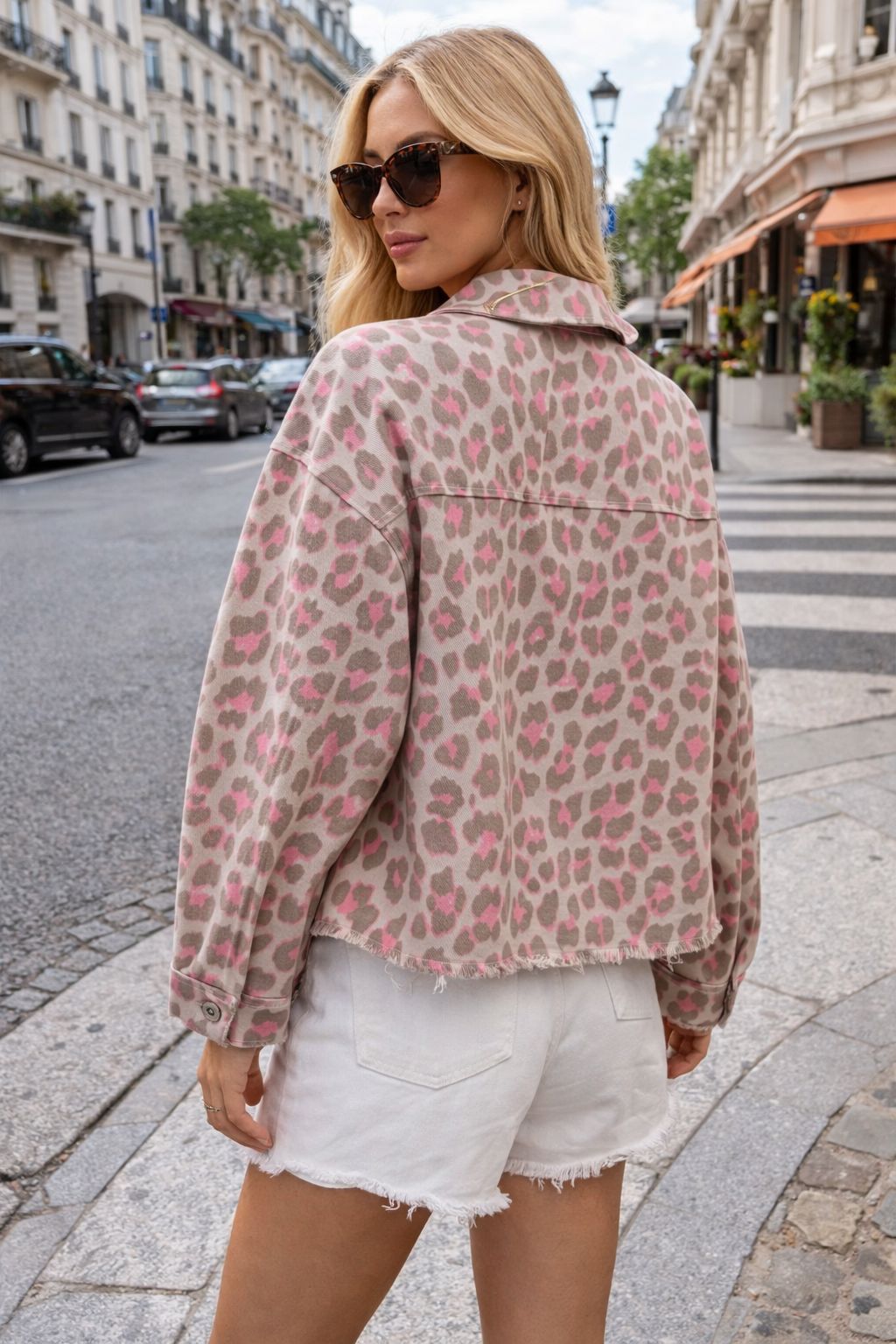 THE CAPRI POP JACKET - TAUPE/PINK Coats & Blazers Avril Vin 