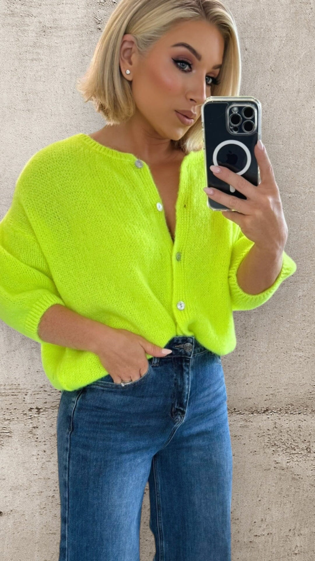 NEON YELLOW HAZE KNIT Tops & Jumpers Noeline 
