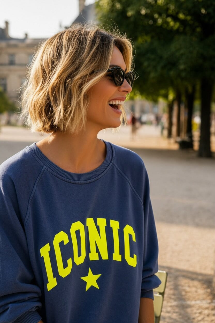 THE ICONIC SWEATER -MARINE Coats & Blazers Avril Vin 