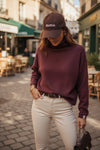 THE BORDEAUX STAR KNIT Knitwear Avril Vin 