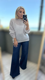 THE AMARA MOHAIR LUXURY KNIT - BEIGE Knitwear Gigi Lu 