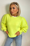 PETRA SUPER SOFT SWEATER - NEON YELLOW Knitwear Gigi Lu 
