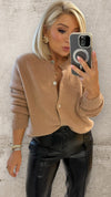 THE DAHLIA CARDI - CARAMEL Knitwear Neline 