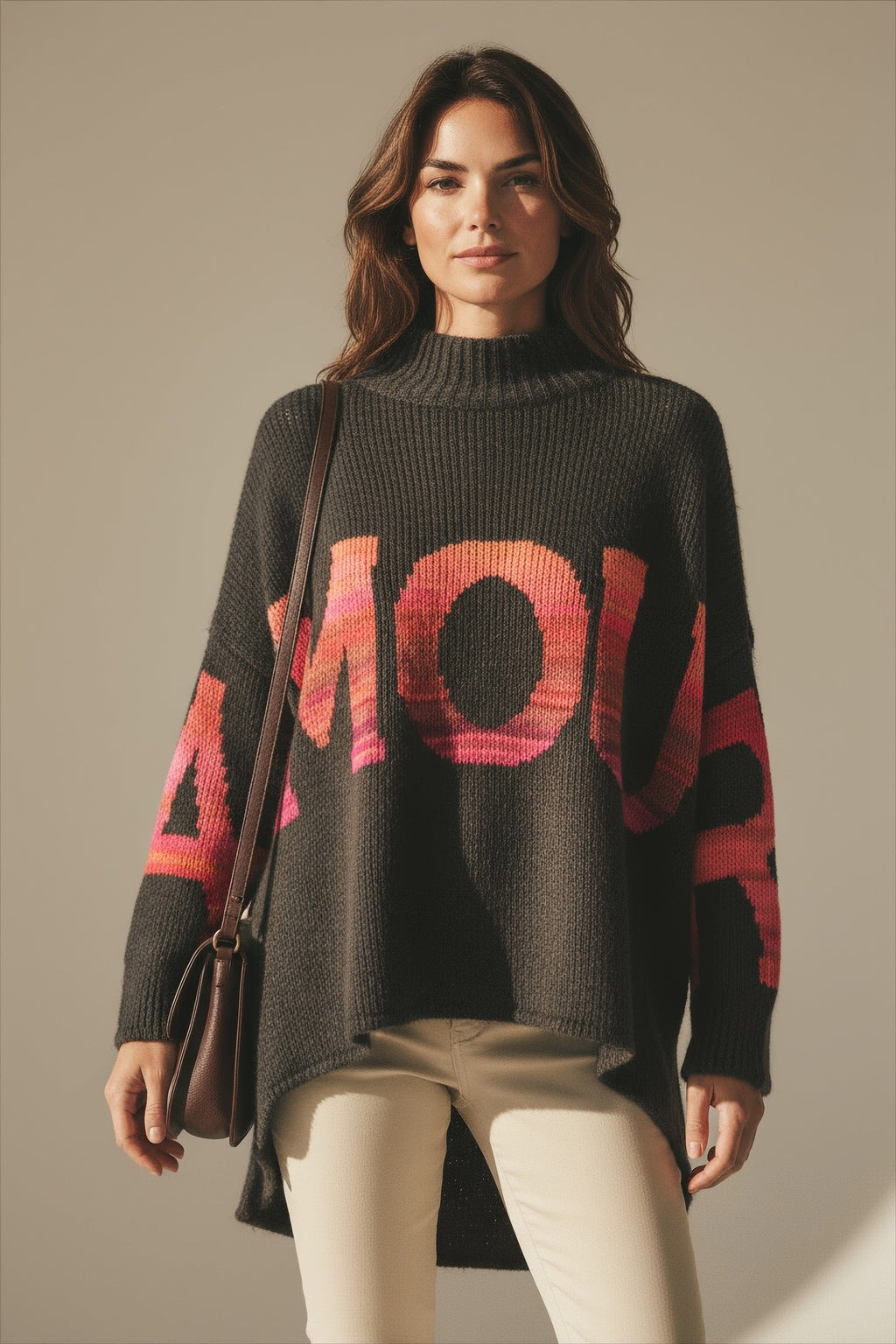 THE AMOUR KNIT - DARK BROWN Knitwear Gigi Lu 