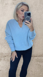 SEREN ALPACA SWEATER - BABY BLUE Knitwear Gigi Lu 