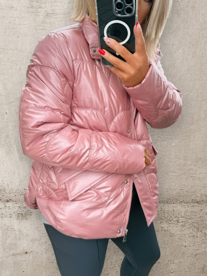 THE CELESTE PUFFER - PINK PEARL Coats & Blazers Goldie S 